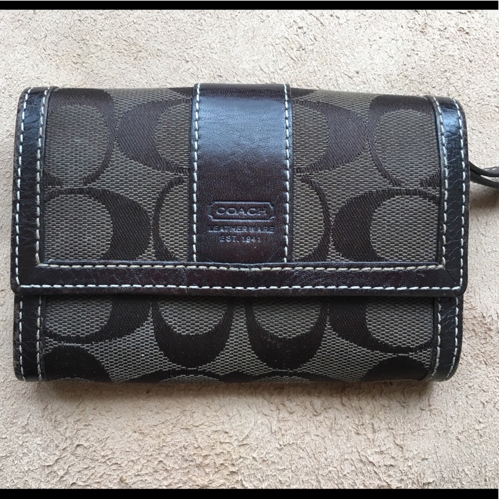 Small Brown Coach wallet